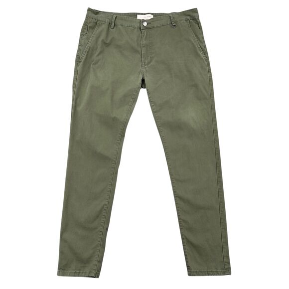 Hyper Denim Olive Button Closure Chinos Pants Slim Fit Mens‎ Size 38 - Picture 1 of 8